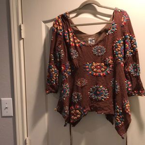 Ivy Jane Patterned Half-sleeved Top
